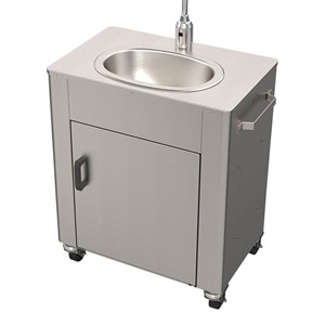 Portable Wash-Ware Stainless Steel Sink w/ Electric Pump